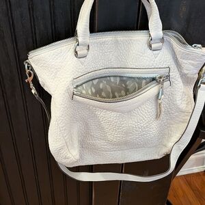 Aimee Kestenberg Pebbled White Leather Purse